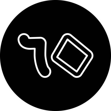 Vektör yiyecek ve sağlık simgesi