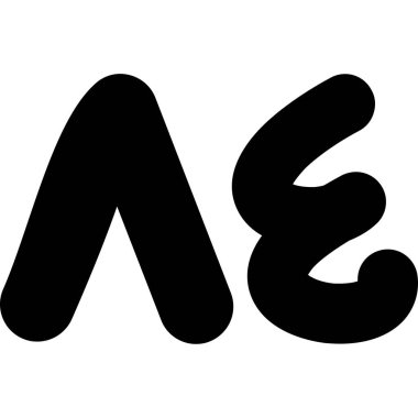 A harfi, vektör illüstrasyonu