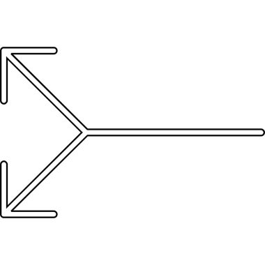 ok simgesi vektör illüstrasyonu