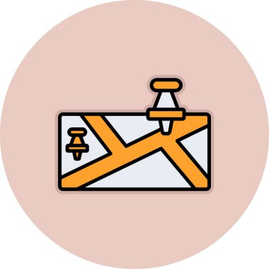 bayrak ikonu vektör illüstrasyonu