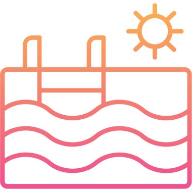 Bir benzin istasyonu simgesinin vektör illüstrasyonu