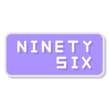 6 numaralı işaret vektör çizimi tasarımı