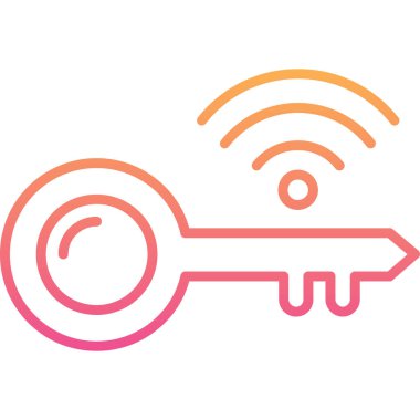 Anahtar. Web simgesi basit illüstrasyon