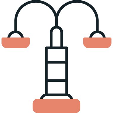 Modern b 'nin vektör illüstrasyonu halat simgesinden yoksun