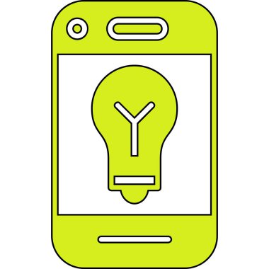 akıllı telefon simgesi tasarımı, vektör illüstrasyonu 10 grafiklik