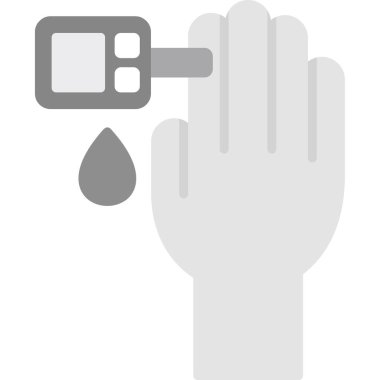 Kan bağışı ikonu gri arka planda izole edilmiş düz moda. bağış ve web tasarımı için kan sembolü.