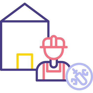 Yapı simgesinin vektör illüstrasyonu