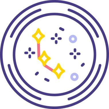 Bir saat simgesinin vektör illüstrasyonu