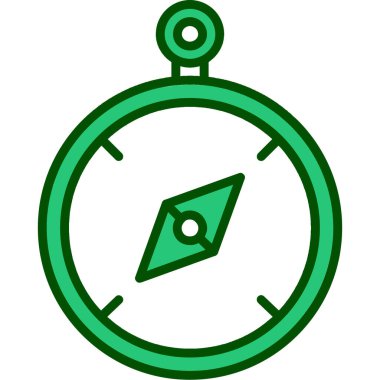 Pusula. Web simgesi basit illüstrasyon