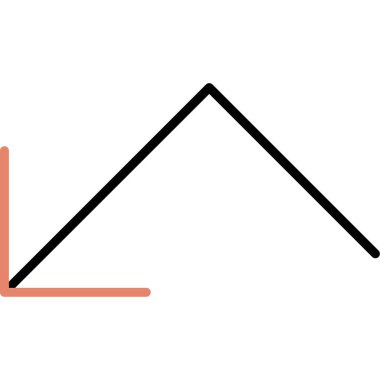 grafik web simgesi. Satır simgesi vektörünün basit illüstrasyonu