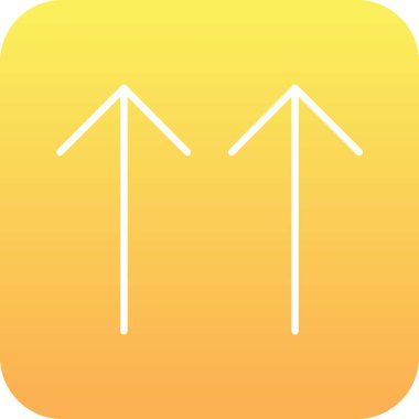 Sarı ve siyah bir okun vektör çizimi