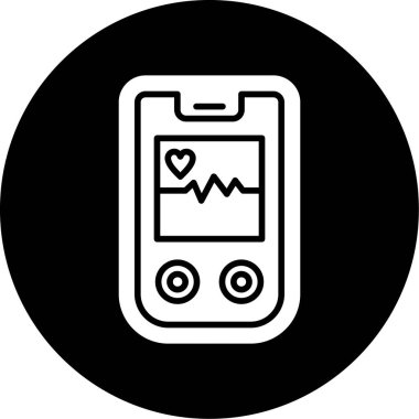 trend biçimi izole edilmiş arkaplanda kalp atış hızı simgesi