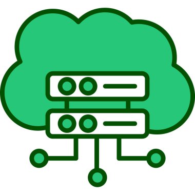 Vektör sunucu web simgesi