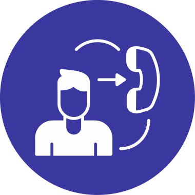 çağrı merkezi simgesi, vektör illüstrasyonu