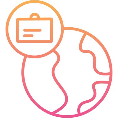 Çanta. Web simgesi basit illüstrasyon