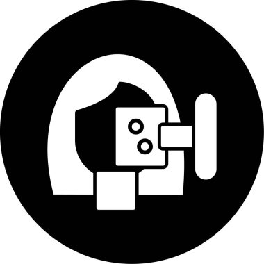 Kamera. Web simgesi basit illüstrasyon