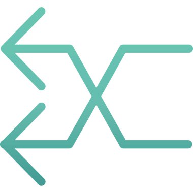 Sağ ok kontur vektör simgesi