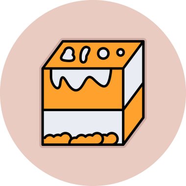 Gıda simgesinin vektör illüstrasyonu