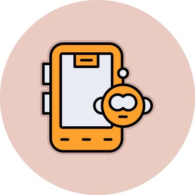 İletili akıllı telefon, vektör illüstrasyonu