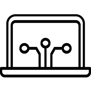 bilgisayar simgesi vektör illüstrasyonu