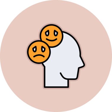 beyin ve insan kafa vektör simgesi