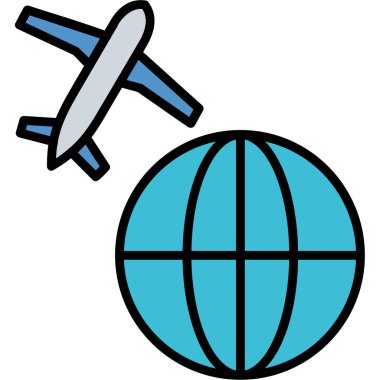 Küre. Web simgesi basit illüstrasyon