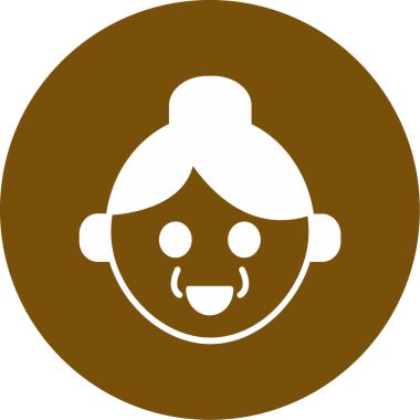 Bebeğim. Web simgesi basit illüstrasyon