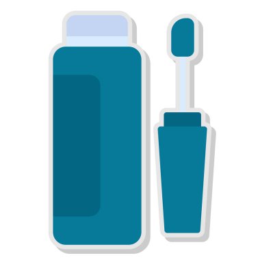 Diş macunu. Web simgesi basit illüstrasyon