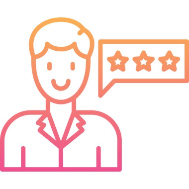 Geri besleme ikonu vektör illüstrasyonunu gözden geçir