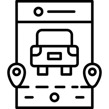 Bilet. Web simgesi basit illüstrasyon