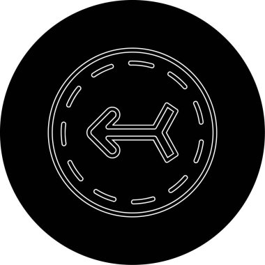 Bir araba simgesinin vektör illüstrasyonu