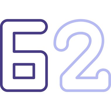 6 numaralı logo simgesi tasarım şablonu