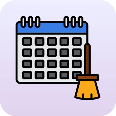 Tarih ve takvim vektör illüstrasyon tasarımlı takvim