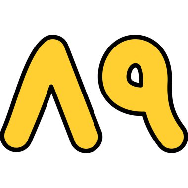 çizgi film doodle harf m