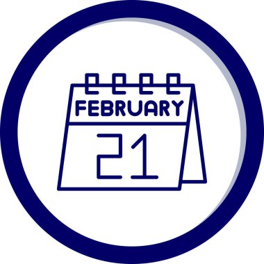 Takvim simgesi, vektör çizimi