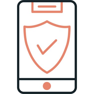 kalkan ağ simgesi basit illüstrasyon