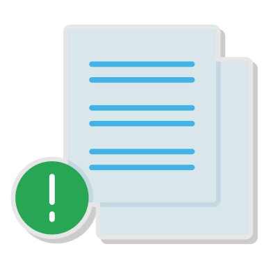 belge simgesi vektör illüstrasyonu