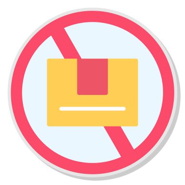 - Hayır. Yasak simge vektör illüstrasyonu