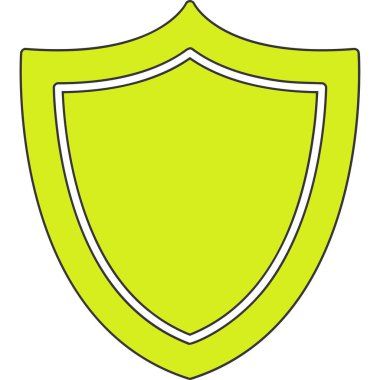 Kalkan. Web simgesi basit illüstrasyon