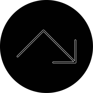 Arkaplan grubunda ok simgesi izole edildi