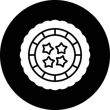 Moda tarzı izole edilmiş arkaplanda şeker simgesi