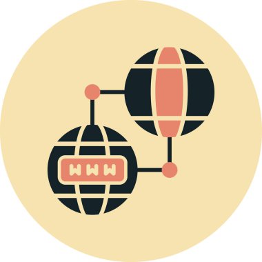 genel ağ vektör simgesi