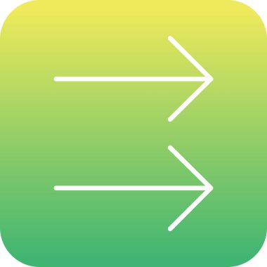 ok yönü simgesi ana hat biçiminde