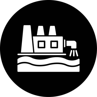 Fabrika simgesi vektör illüstrasyonu