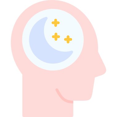 gece ay simgesi vektör illüstrasyonu