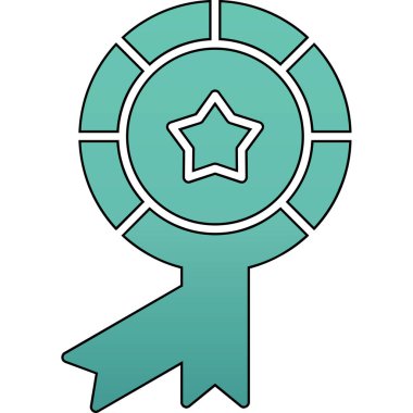 Ödül Simgesi. Vektör İllüstrasyonu