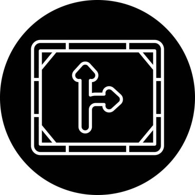 Modern bir simgenin vektör illüstrasyonu