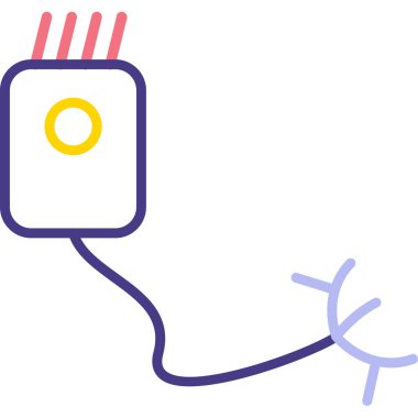 kablo kablo ikonu vektör illüstrasyonu