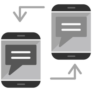 ileti ikonu vektör illüstrasyonu