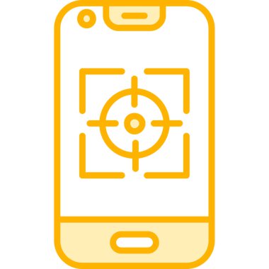 mobil kamera simgesi vektör illüstrasyonu